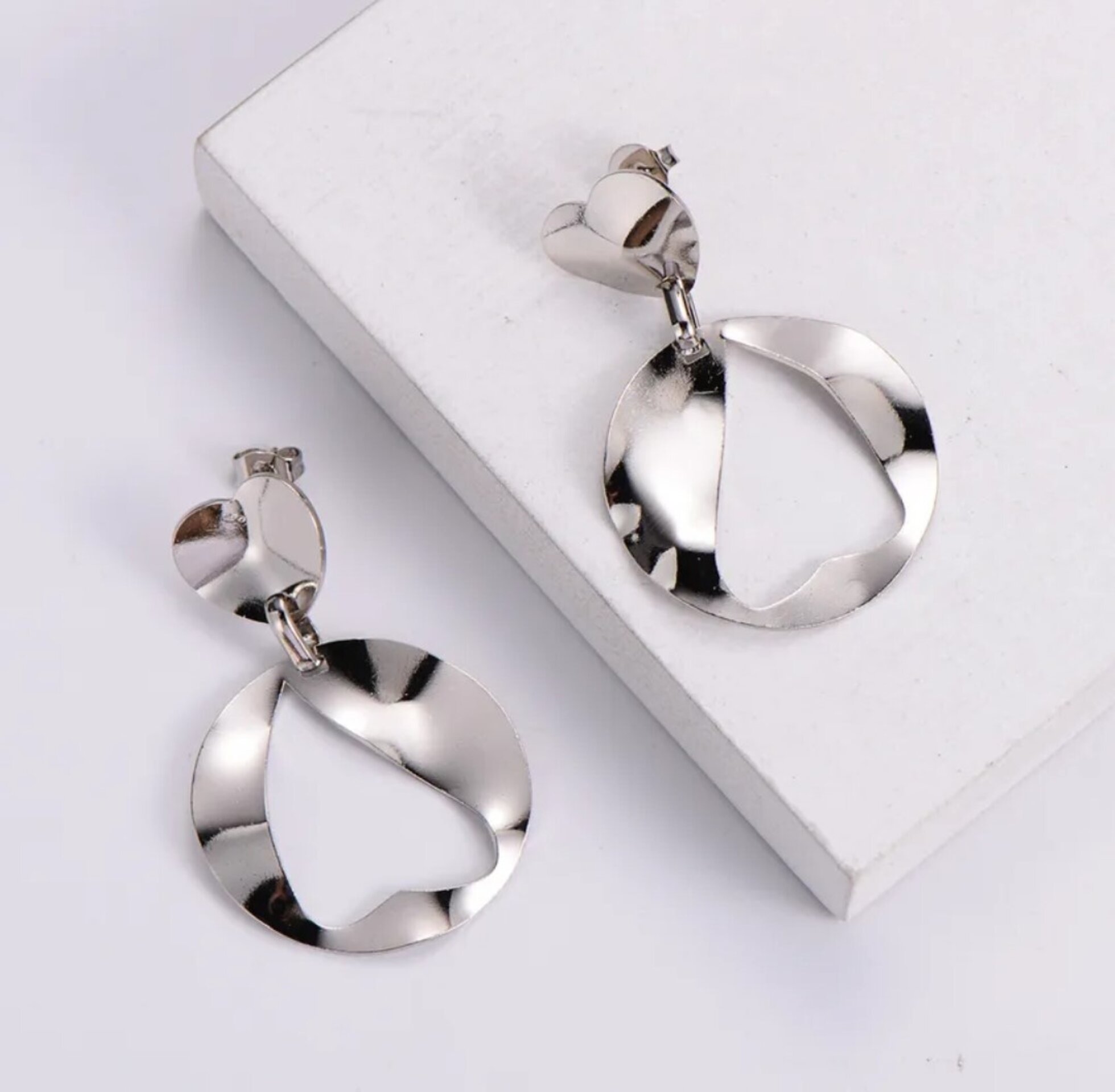 PENDIENTE CORAZON PLATA - 2